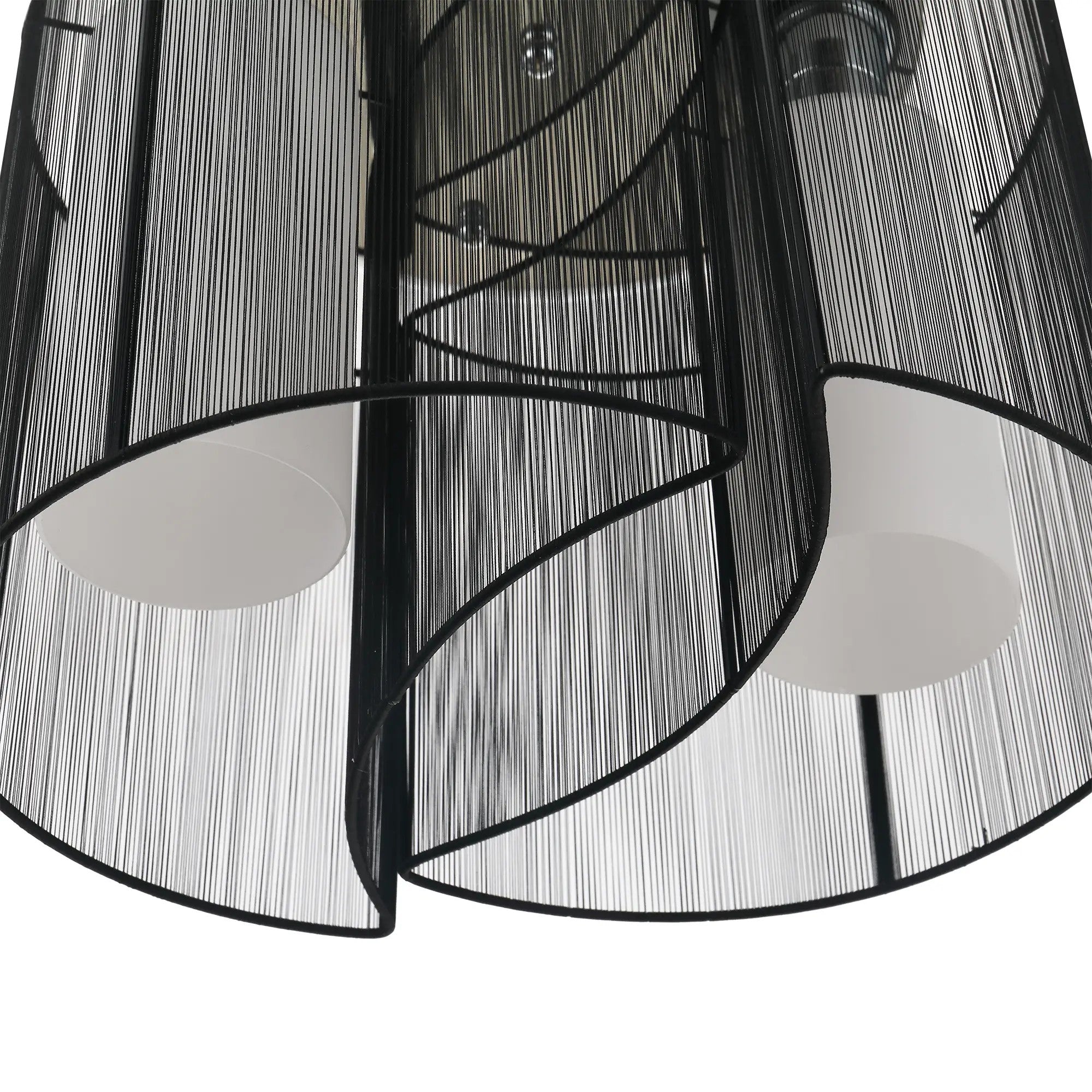 Ceiling Lamp Vintage 2-Light E27 Socket Black
