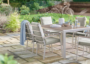 Easton - 6 Seater Dining Set with Polywood Tabletop (Beige)