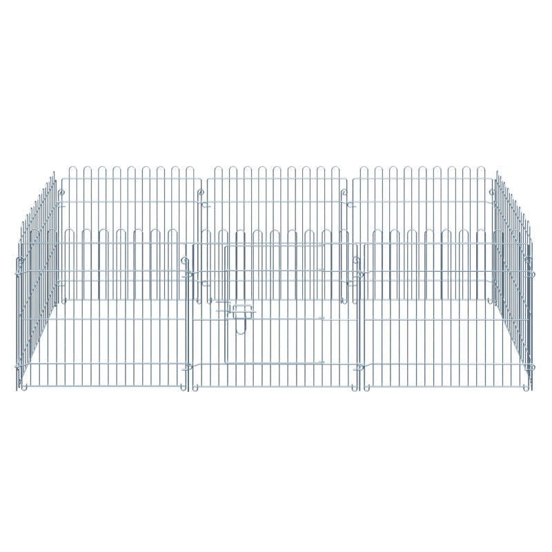 Freilaufgehege, 8-teiliger Welpenlaufstall B63 x H60 cm