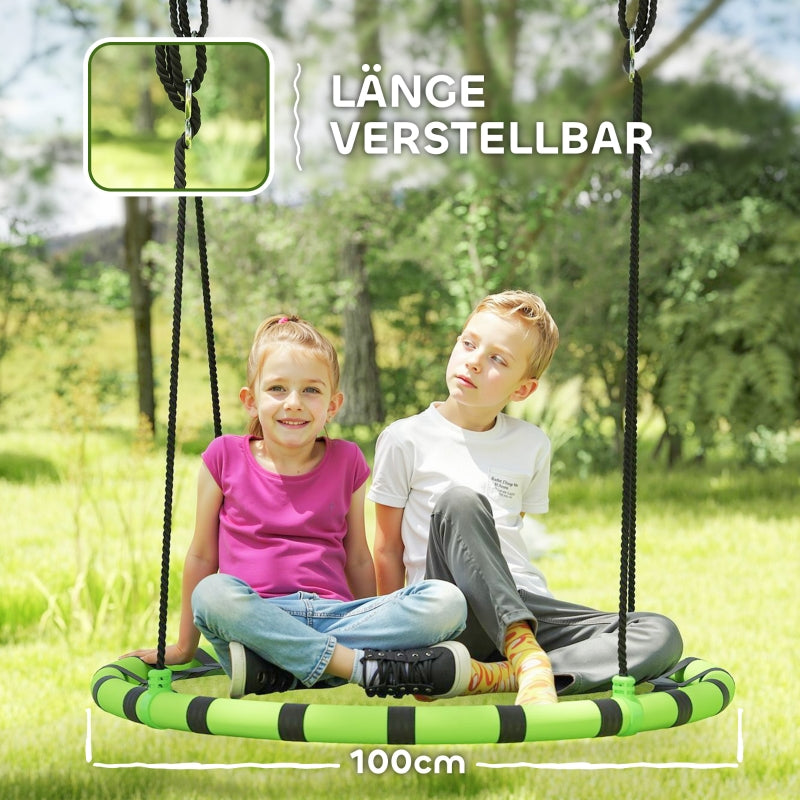 AIYAPLAY children's swing, 150 kg load capacity, metal, foam, black