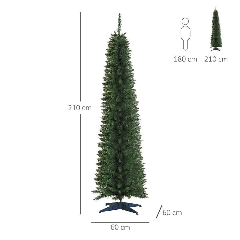 Christmas Tree, Artificial Fir, 2.1m, Green