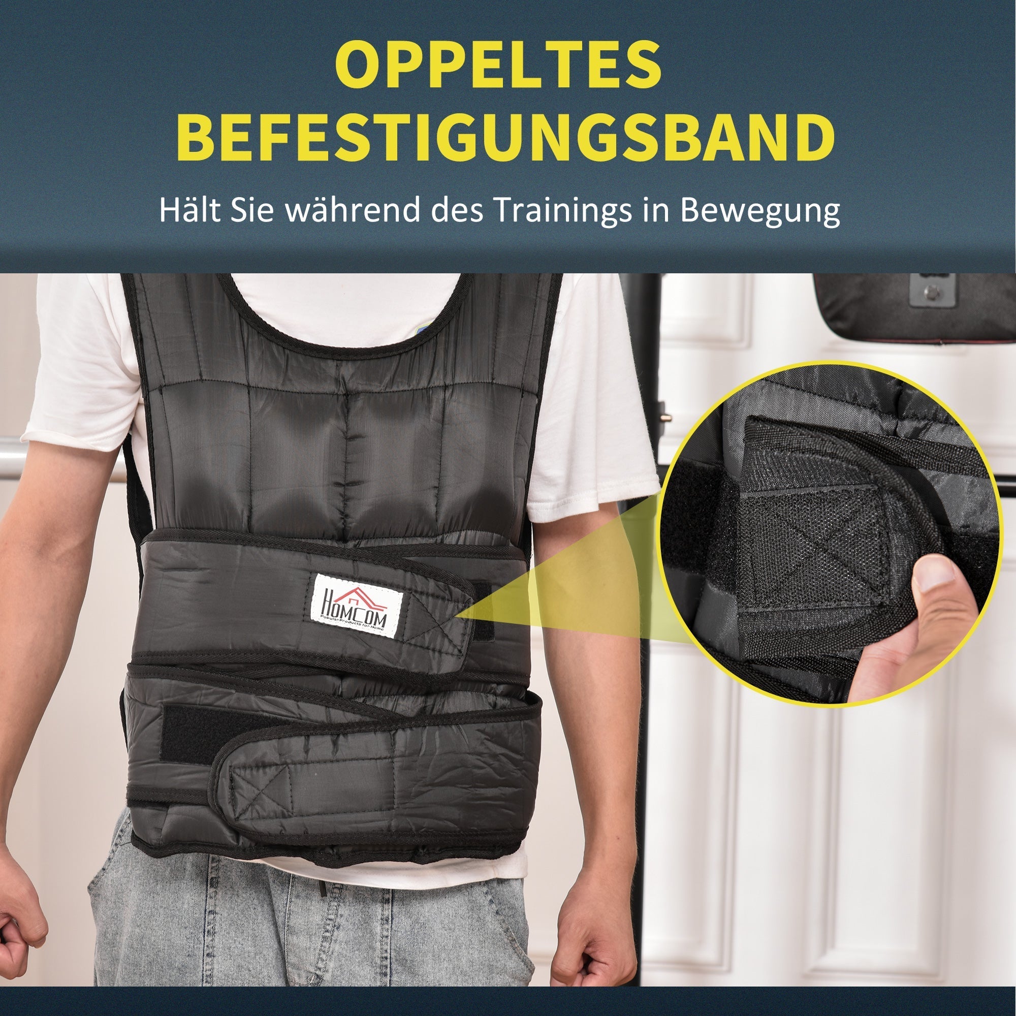 Gewichtsweste, 30 kg Verstellbares Krafttraining, Schwarz Oxford Metall