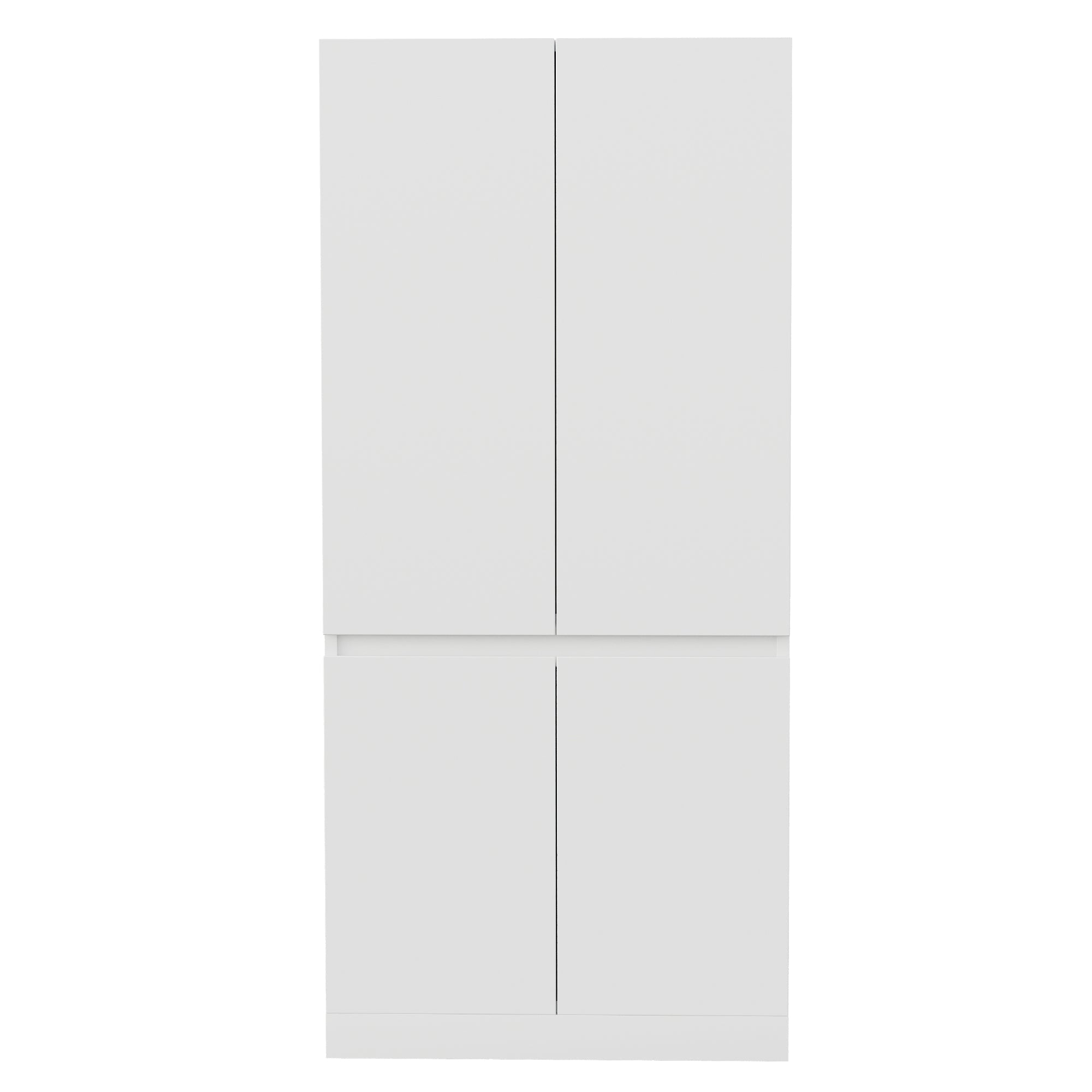 Wardrobe Double Door Large Storage 70x40x170cm, White
