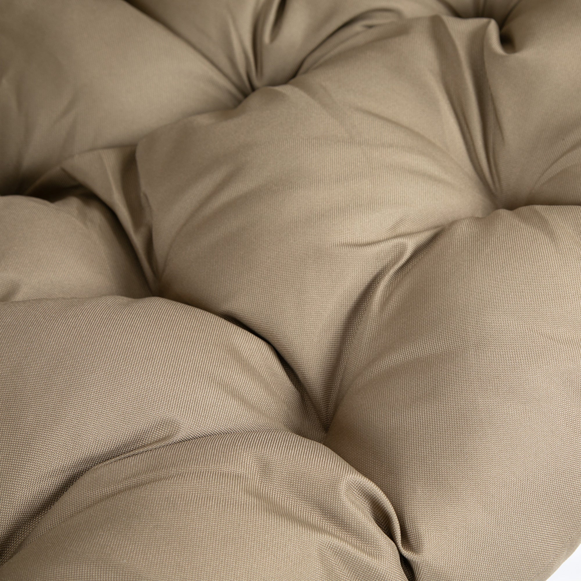 Hanging Egg Chair, Folding Swing Hammock with Side Pocket & Stand, Khaki