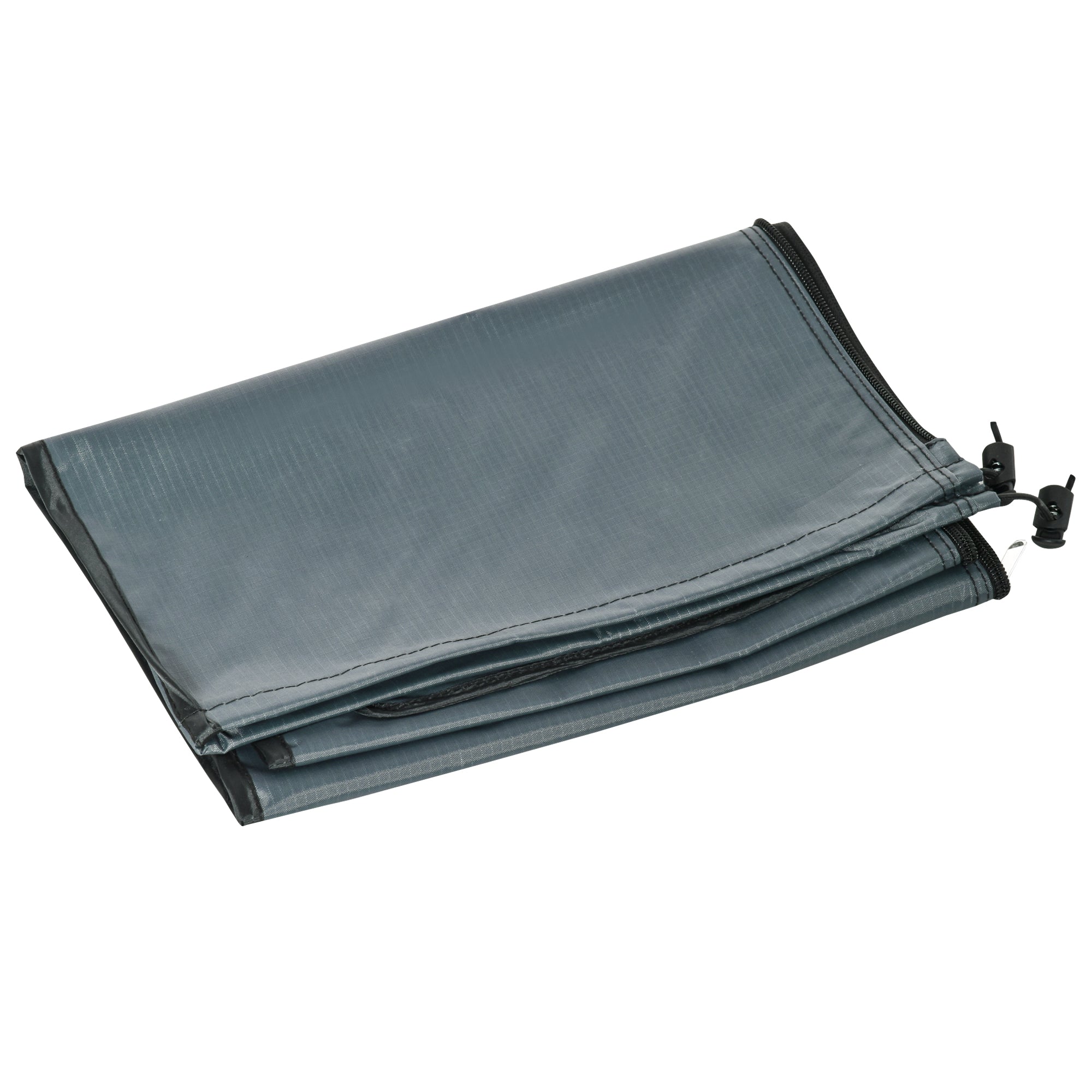 Parasol Cover Weatherproof with Zipper & Straps 178x25/35cm Oxford Polyester Grey