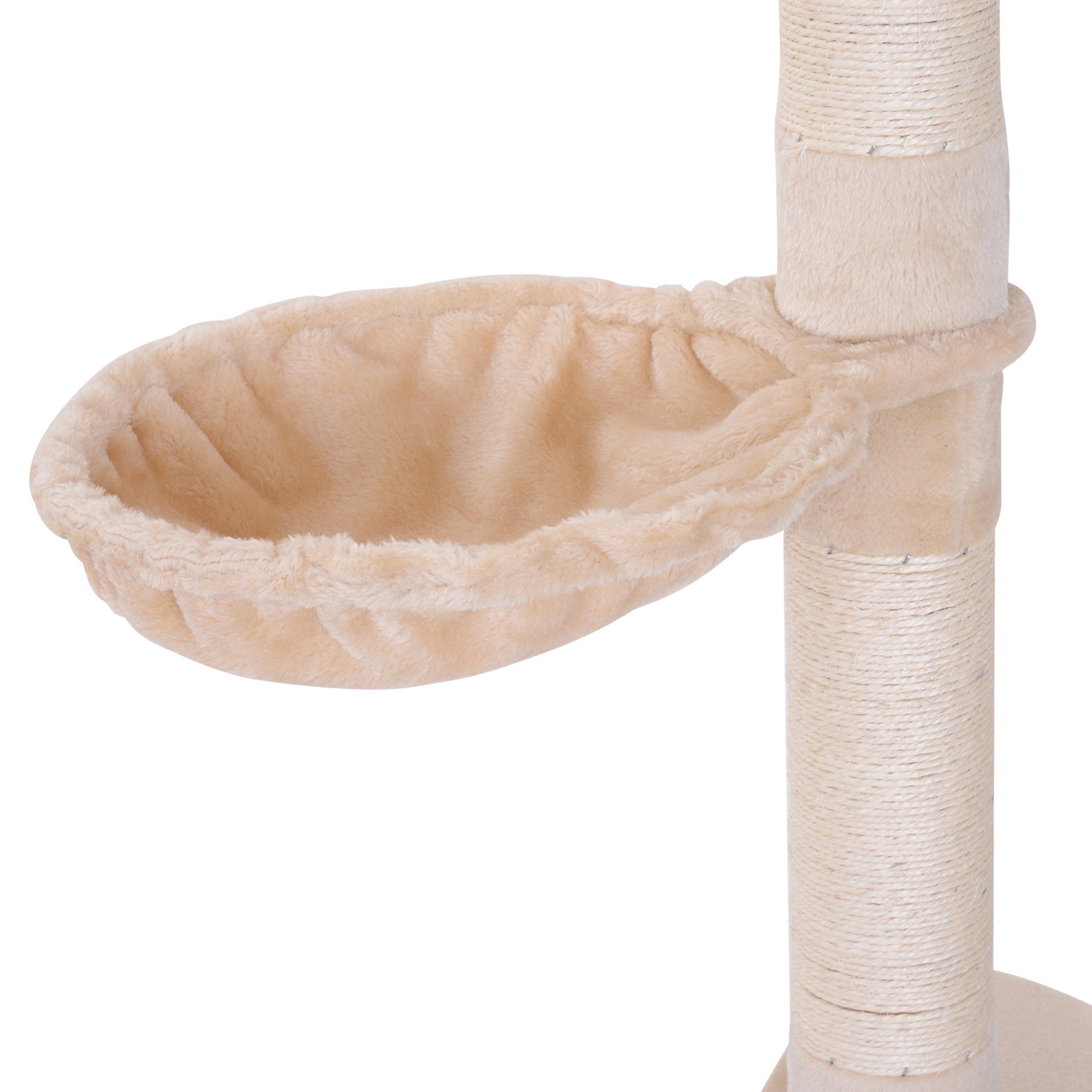 Katzenbaum, höhenverstellbar, stabil, Beige