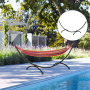 Hammock Stand | 3m Sturdy Steel Frame with Pull Rope 300x90x100cm for Garden & Beach | Black