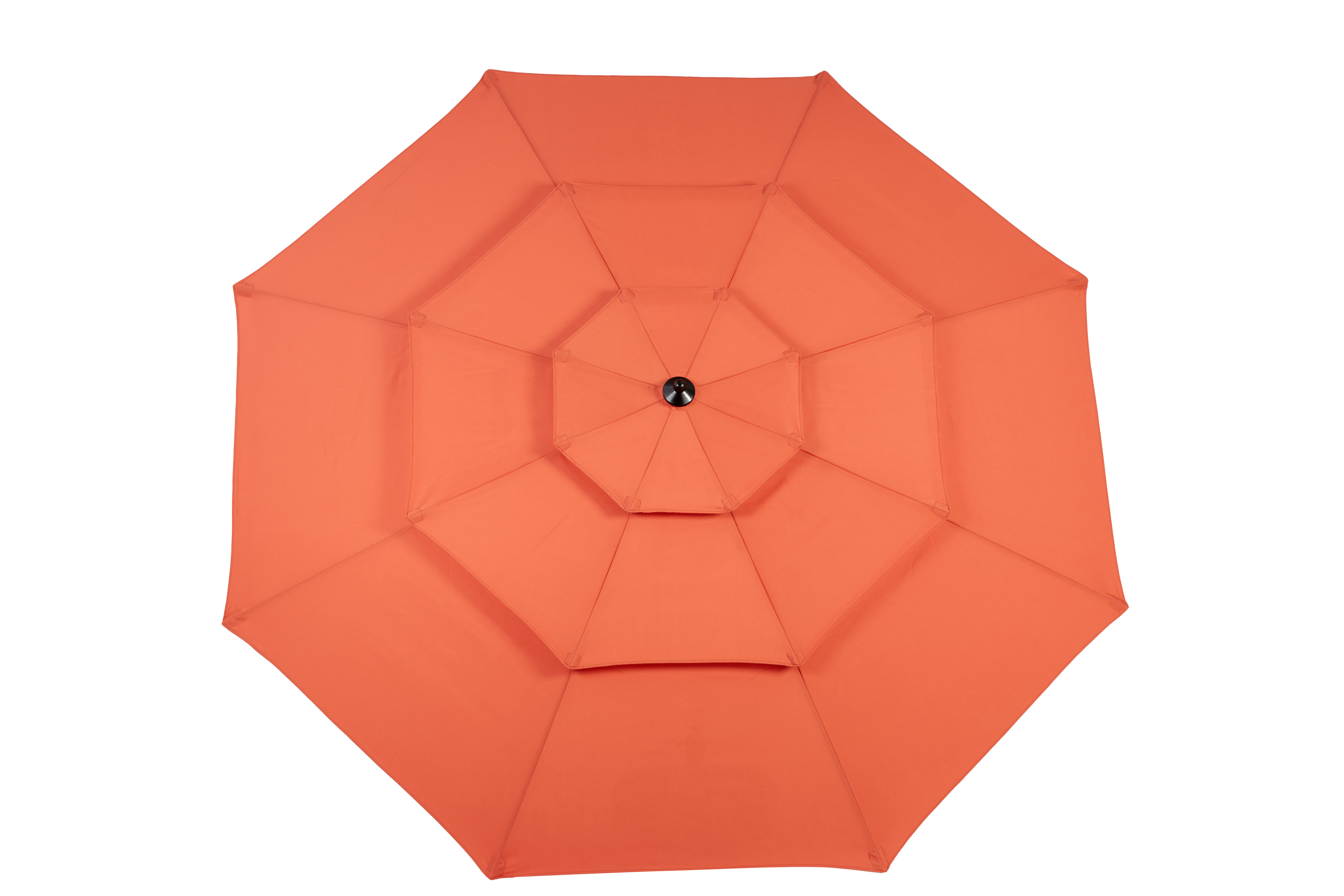 Outdoor Umbrella, 14.8 Ft Double Sided Rectangular Large with Crank, Orange
