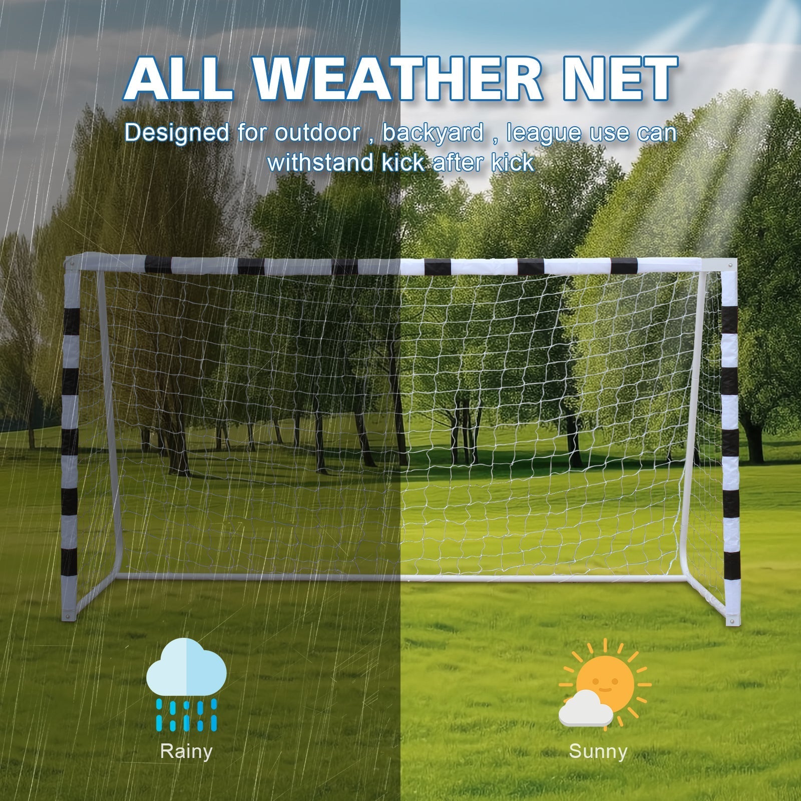 Kids Soccer Goal, Portable Backyard Net 305x201cm