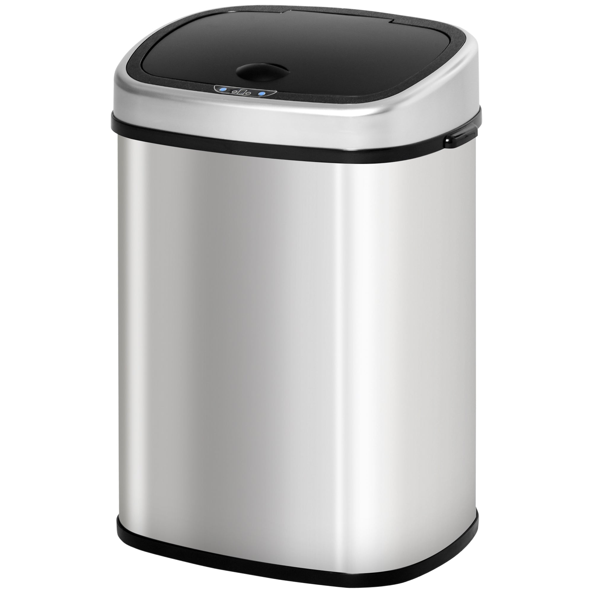 Mülleimer, 48L Infrarotsensor Hygienisch, Edelstahl Silber