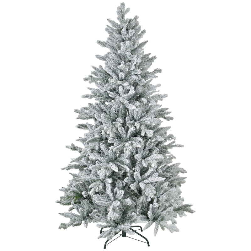 Christmas Tree 180 cm, Snow-Covered, Flame-Retardant, Green