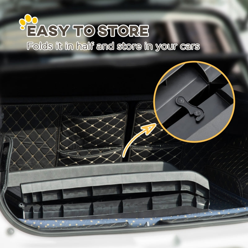 Pet Ramp Foldable Car Ramp for SUVs, Cars - Black