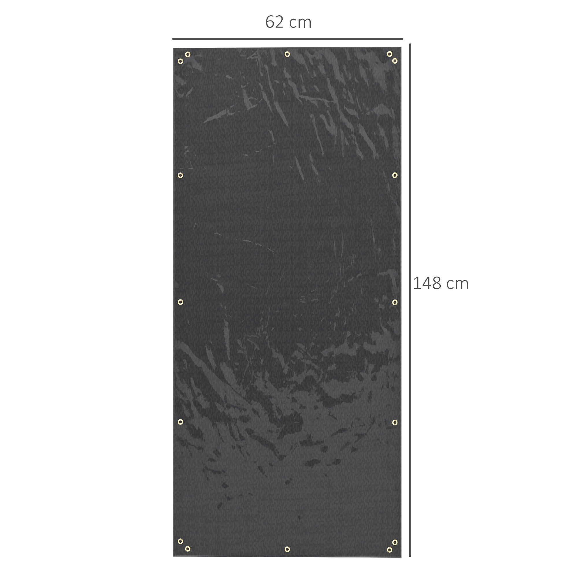 Firewood Rack Covers, Set of 2, Waterproof 600D Oxford, Black