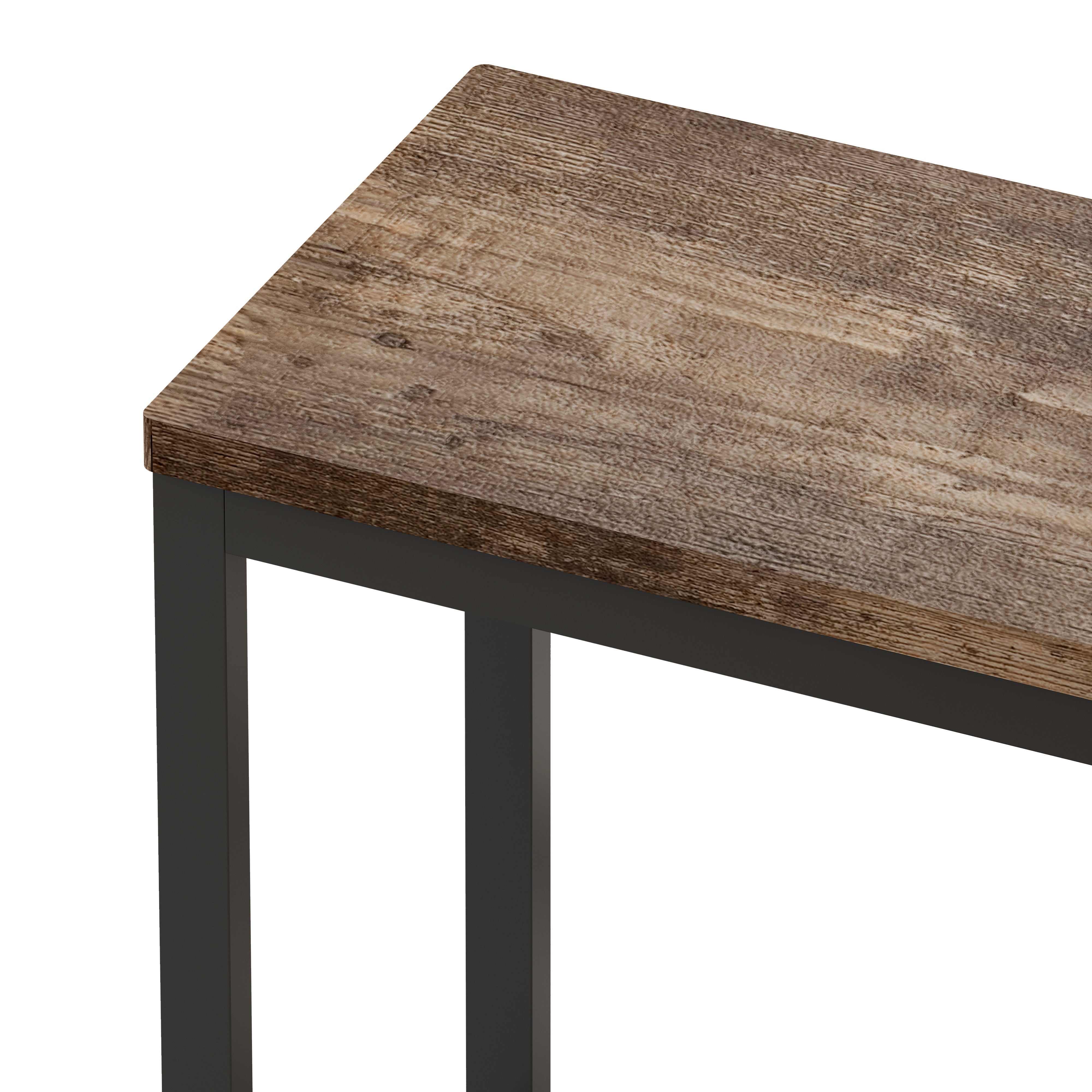 Dining Table Set, Modern Design with 3 Stools, Natural