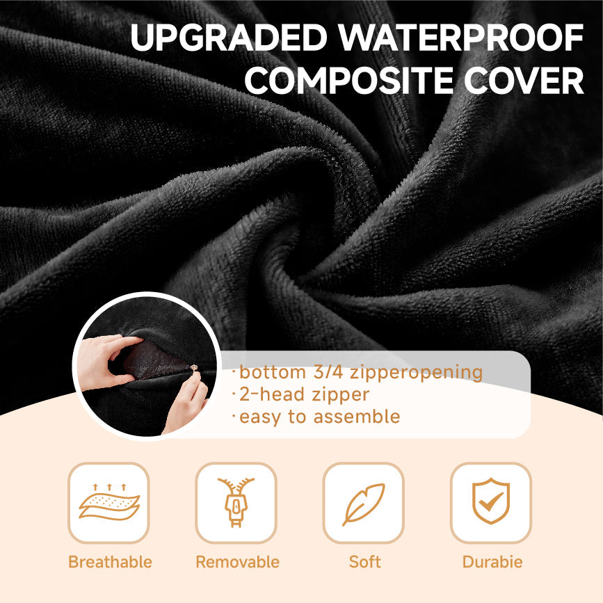 3FT Bean Bag Chair Sofa, Soft Comfortable Reading Chair for Adults, Bedroom/Balcony Use