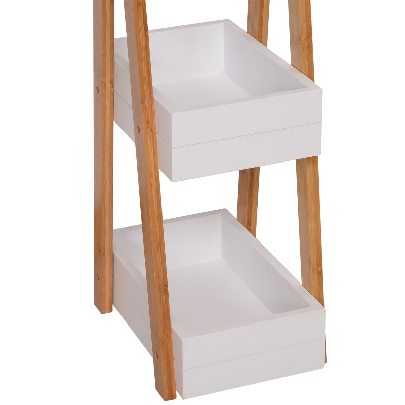3 Tier Bathroom Shower Caddy Freestanding Rack Storage Organiser MDF