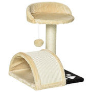 Katzenbaum, Spielbälle, Sisalseil, Beige