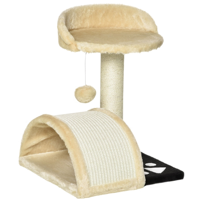 Katzenbaum, Spielbälle, Sisalseil, Beige