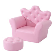 Play Sofa, Children's with Ottoman, Pink