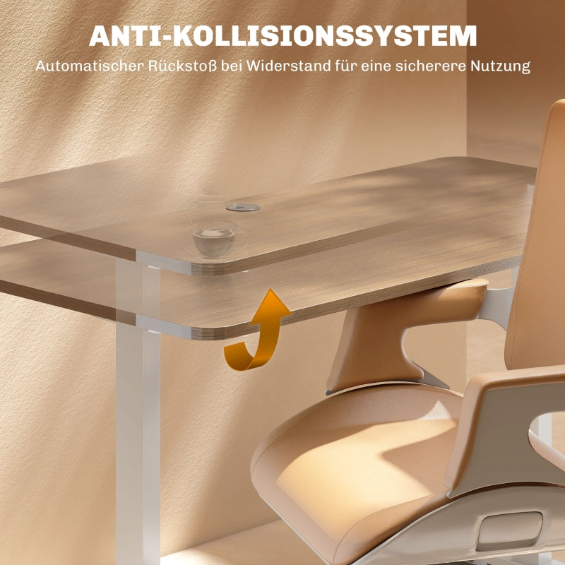 Desk Frame Electric, Adjustable with 2 Motors, 3 Memory, White