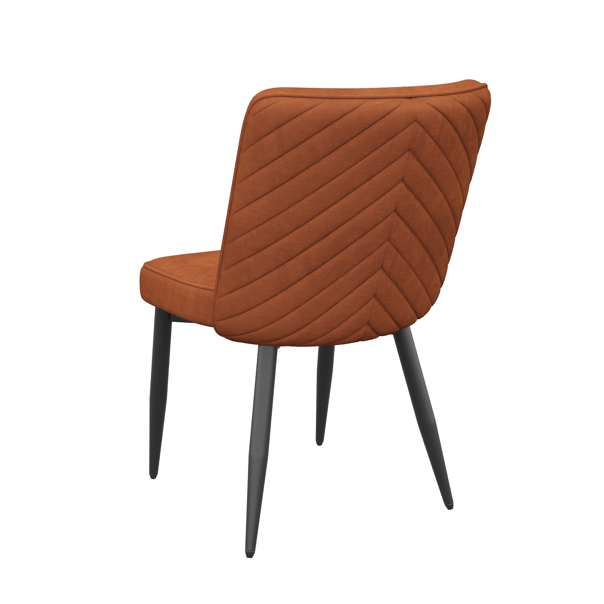 Modern Dining Chairs, Set of 4, Comfortable and Breathable, Velvet Fabric and Rust-Resistant Metal