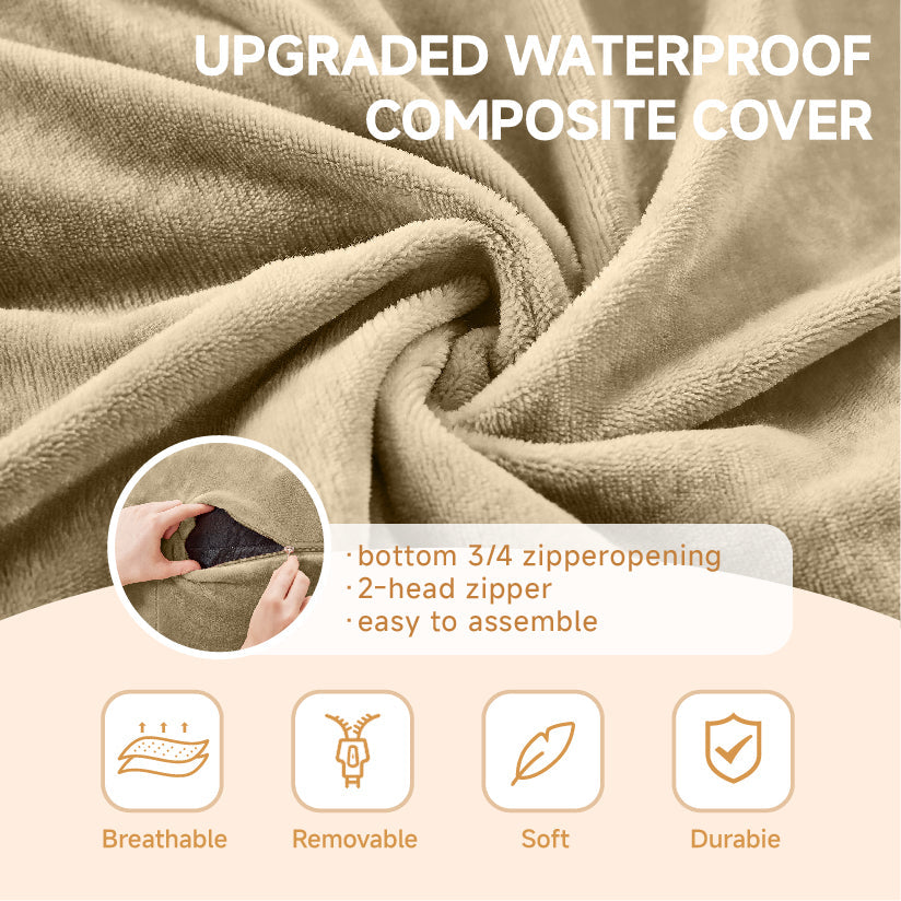 3FT Bean Bag Chair Sofa, Soft Comfortable Reading Chair for Adults