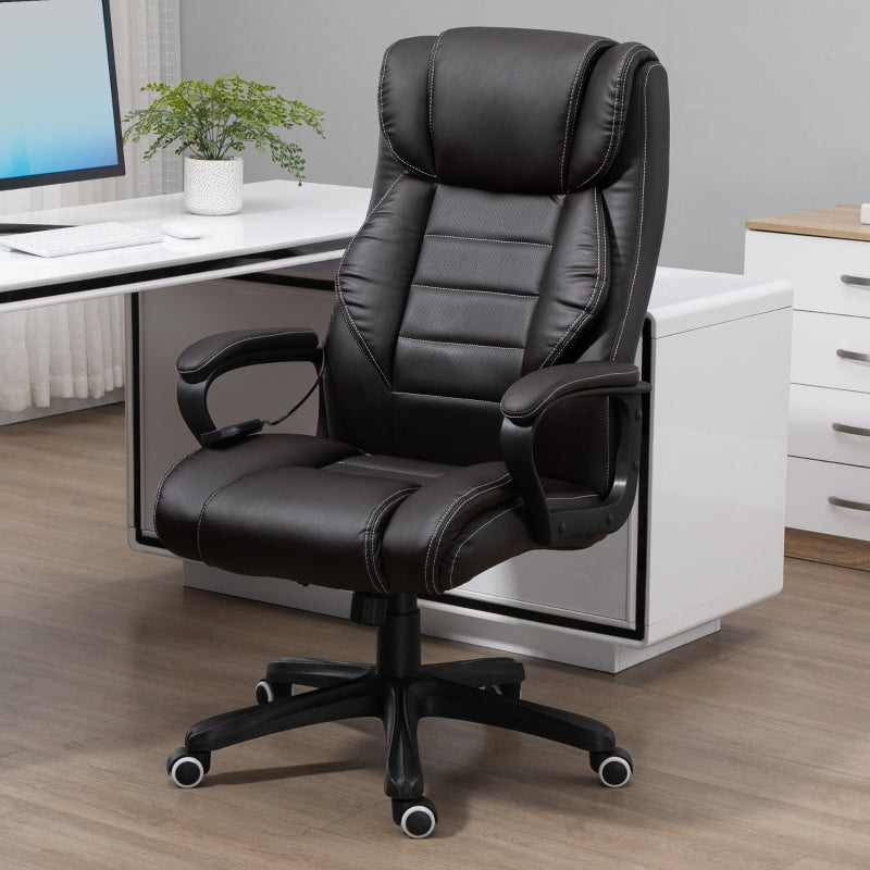 Vinsetto Office Chair, Massage, Ergonomic, Swivel, Brown