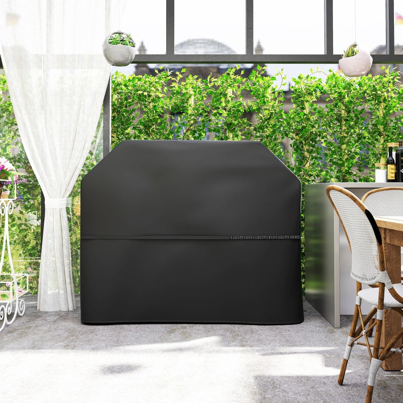 Grill Cover Weatherproof Gas BBQ Cover 600D Oxford Black