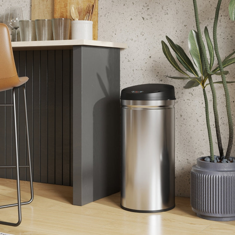 Touchless Sensor Waste Bin 42L Soft-Close - Stainless Steel