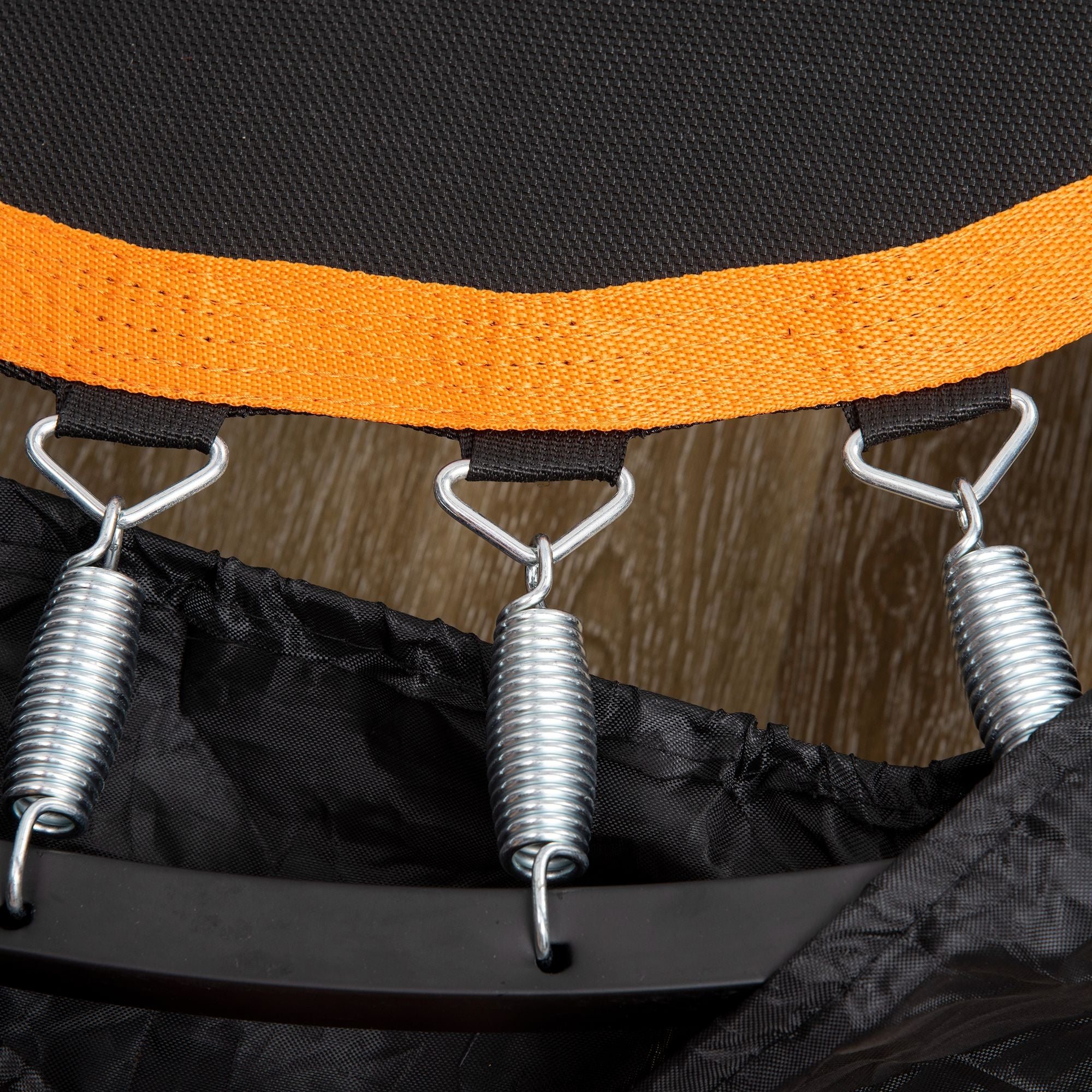 102 cm Fitness Trampoline, Foldable Mini with Adjustable Handlebar, Black