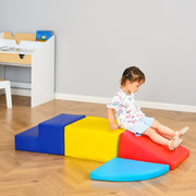 Foam Building Blocks, 4-Piece Soft Climbing & Construction Toys, Multi-colored
