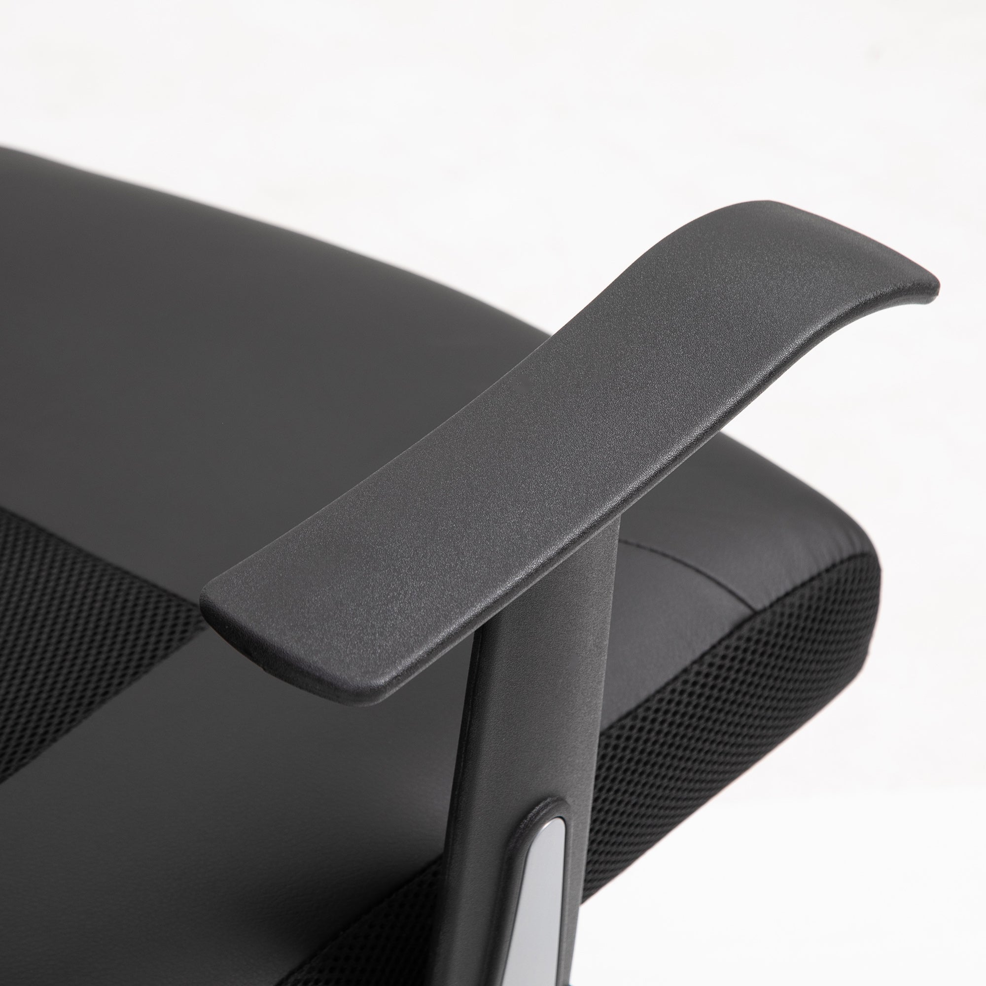 Ergonomic Office Chair, Height Adjustable Rocking Armrests 120 kg, Black