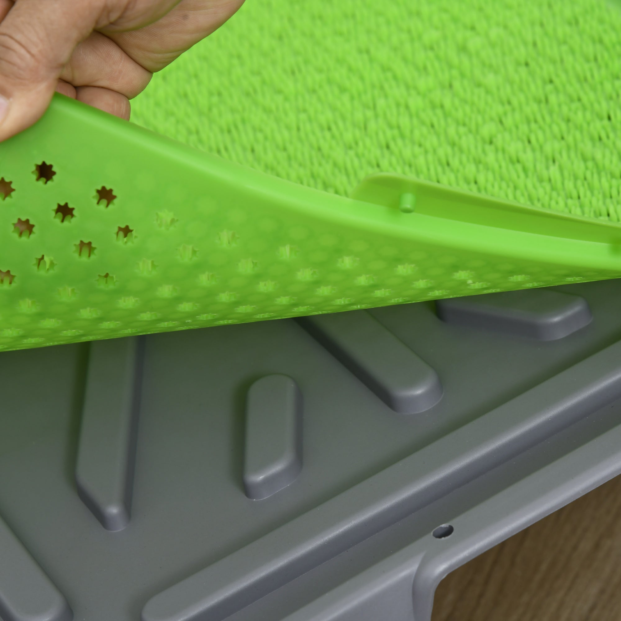 Dog Toilet, 2 Grass Mats, Potty Training, Indoor Outdoor, Green