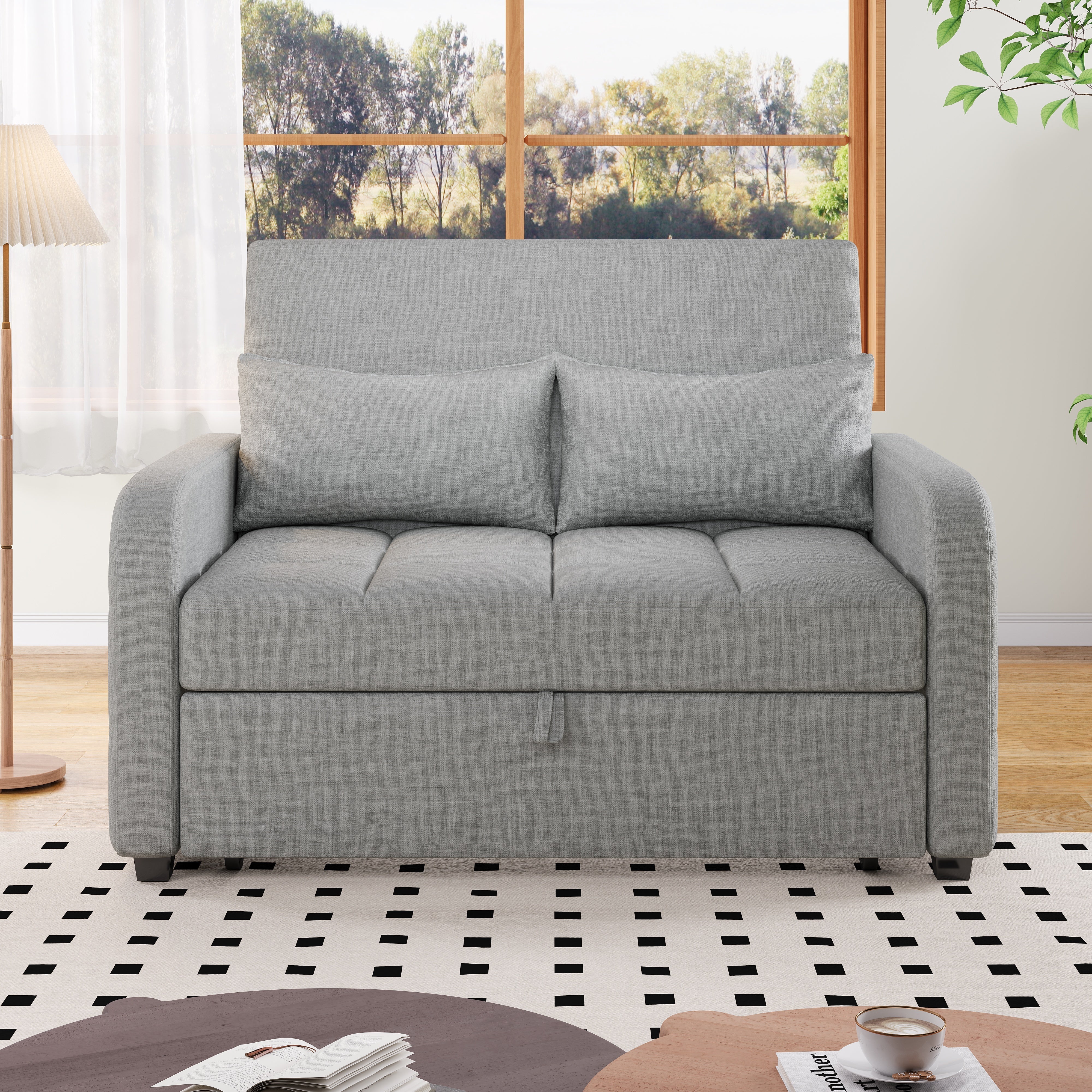 Sofa Bed, Multifunctional Folding Adjustable Backrest 180x127cm