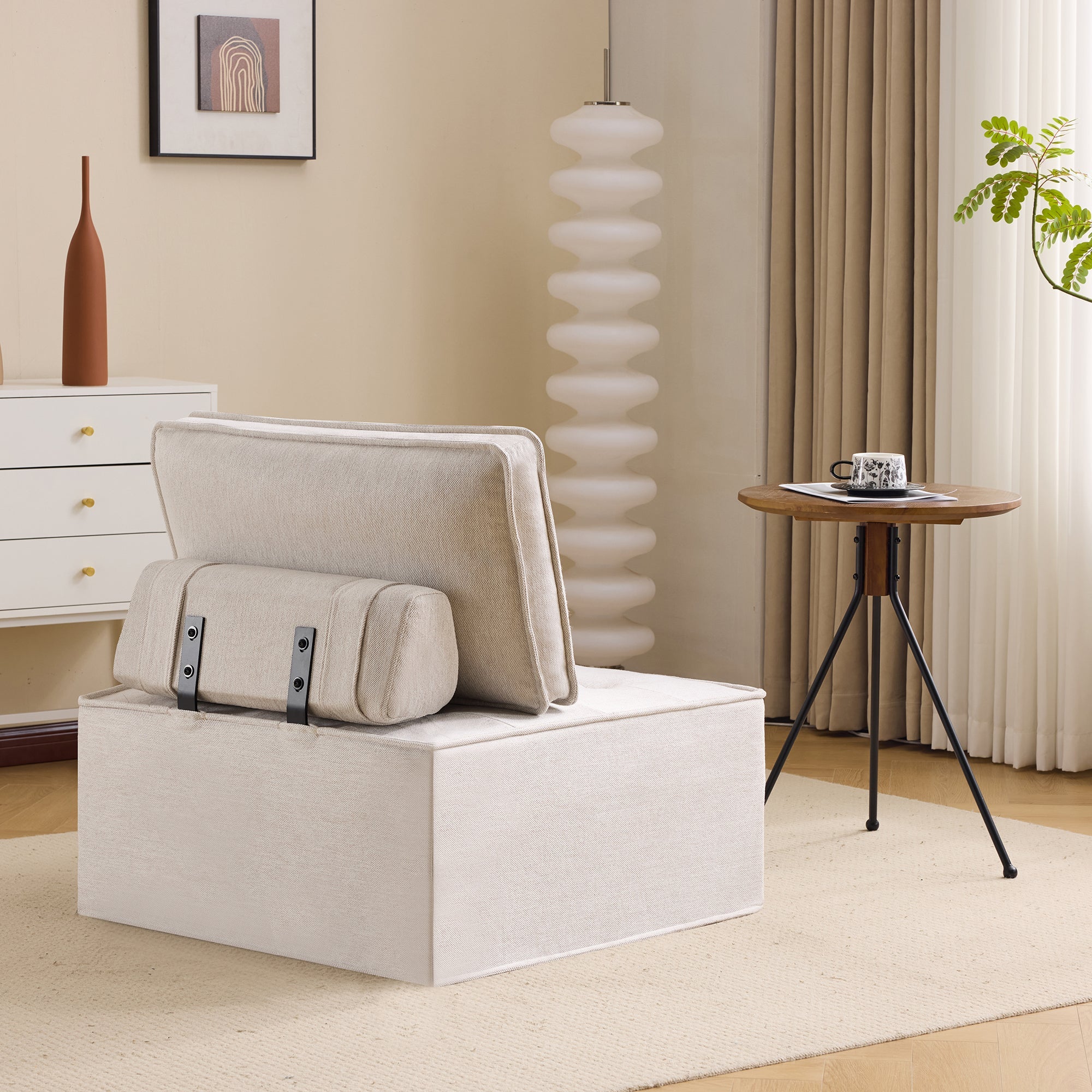 Einzelsofa, kleiner Sitzsack-Sessel, für Wohnzimmer, Schlafzimmer, Gästezimmer oder Kinderzimmer