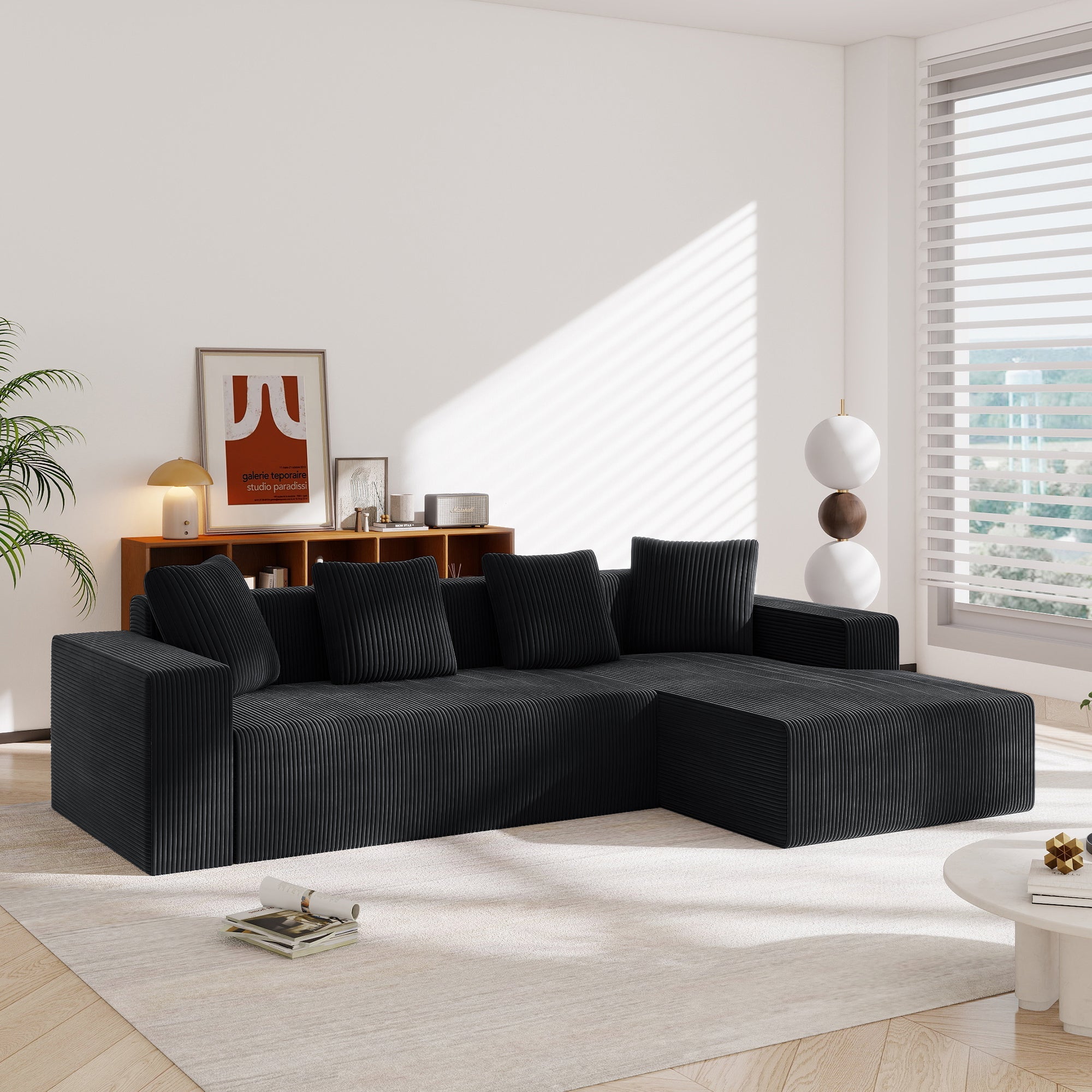 Cloud Modular Sofa L-Chaise Deep Seat - Upholstered