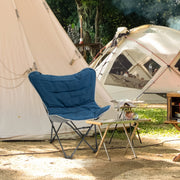 Faltbarer Campingstuhl, 120 kg Tragkraft, leicht, tragbar, Stahl