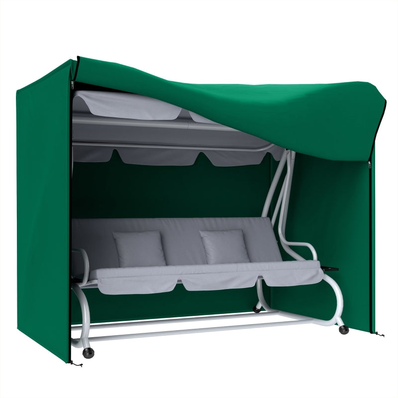 Three-Seater Swing Chair Protective Cover, 220 x 125cm, Green