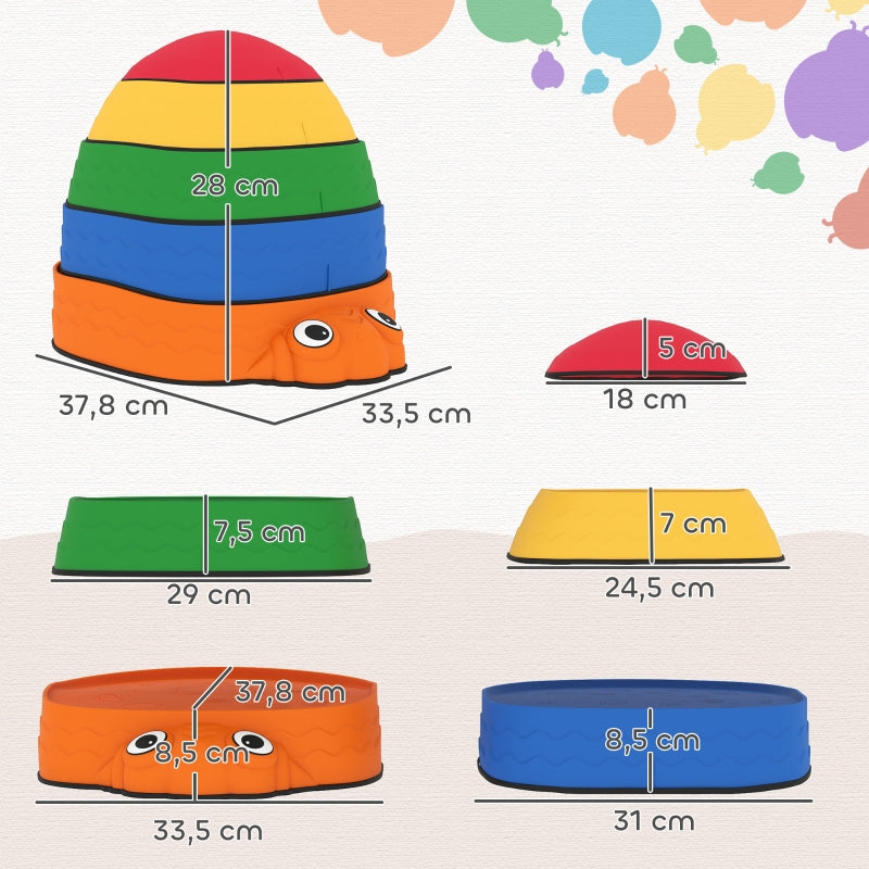 Balancing Stones for Children, 5 Pieces Non-Slip and Stackable, Ages 2-8