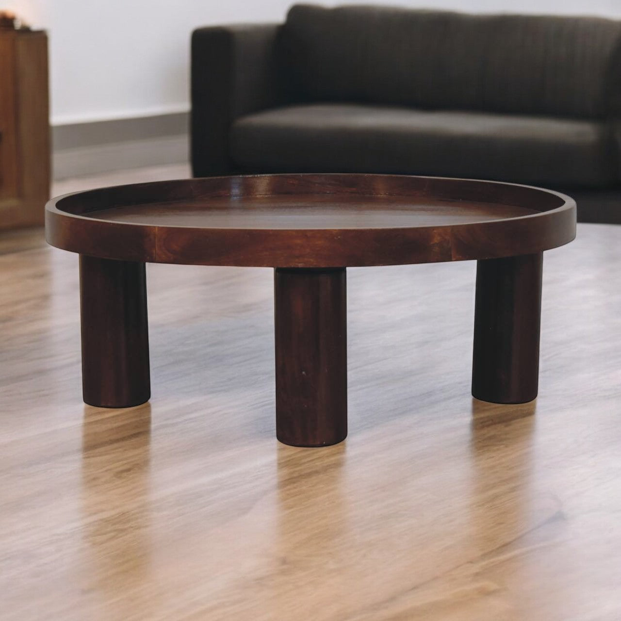 Crescent Coffee Table Solid Mango Wood