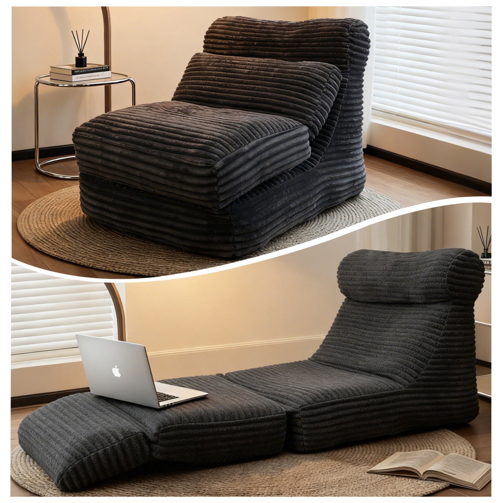 QE-HEISE Modular Comfort Lounger: 2-in-1 Seating & Lounge Bed