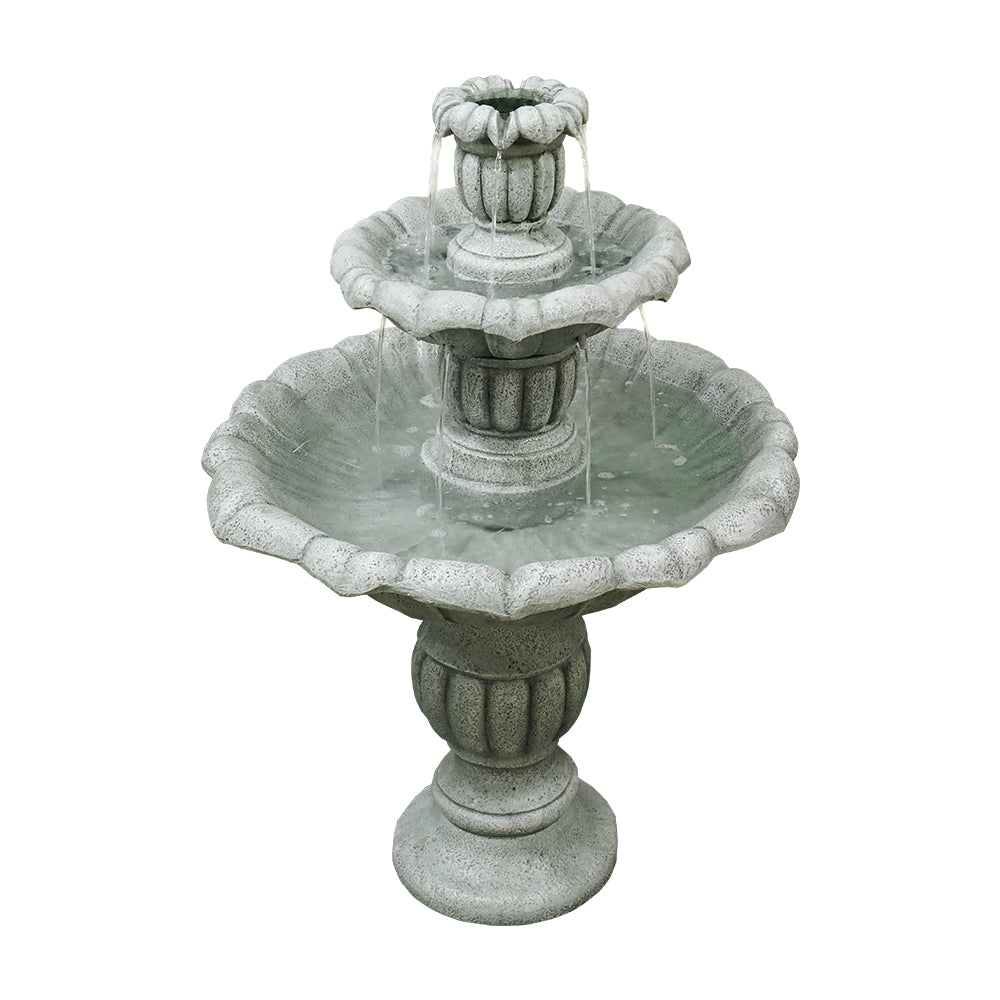 Ground Fountain 100cm High Outdoor Electric Pump, Concrete