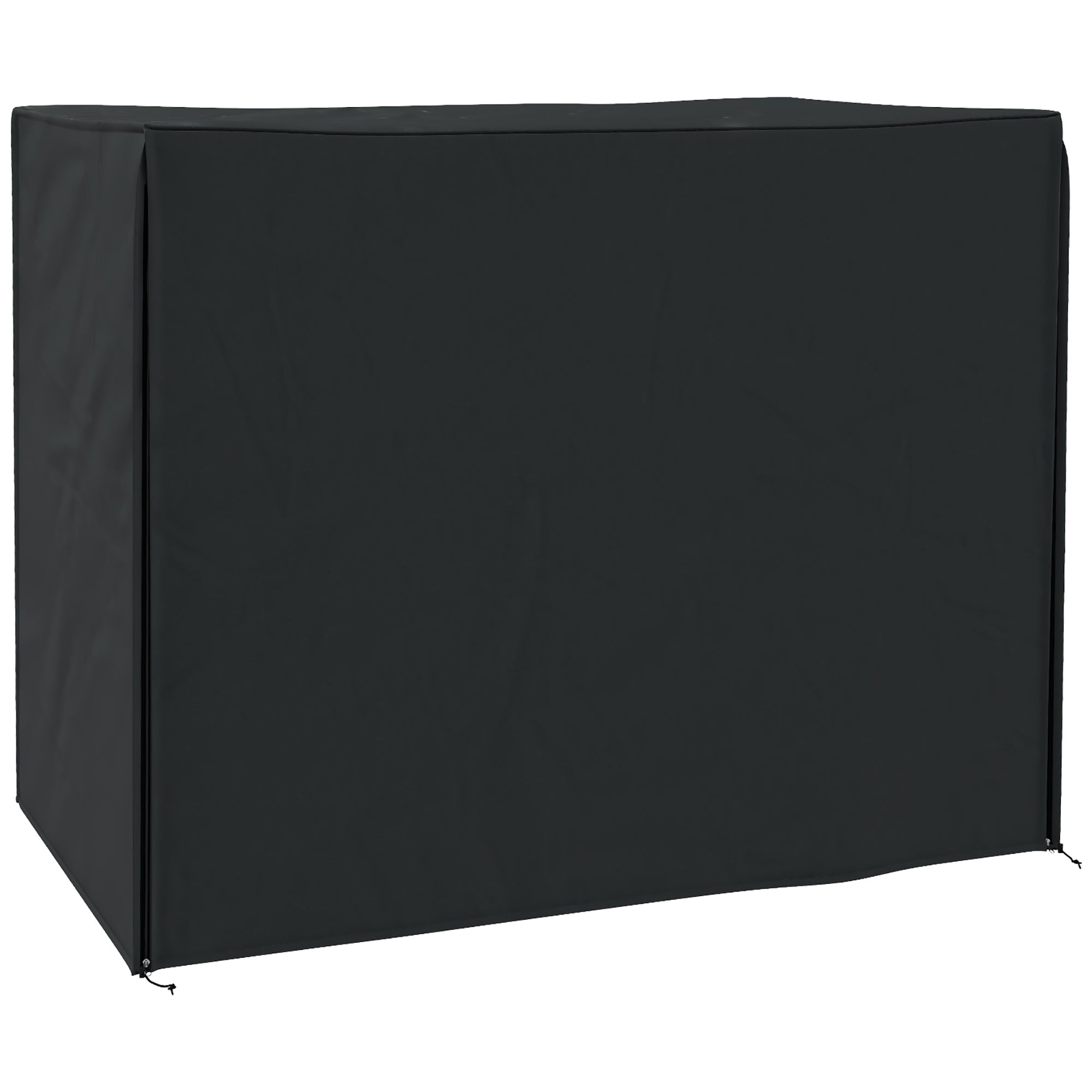 Garden Swing Cover, Waterproof UV Protection 220x125x172cm, Black Oxford Fabric