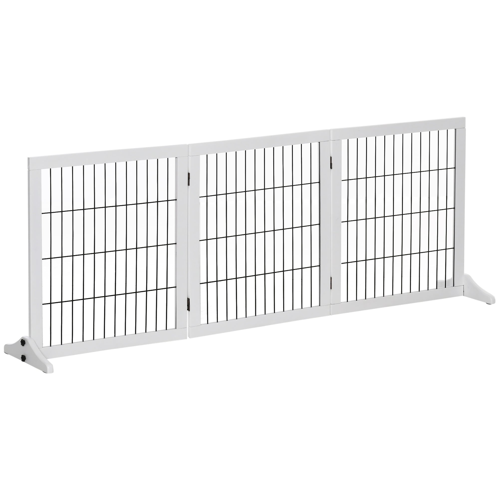 Dog Gate, Safety Stair Gate, Pinewood White