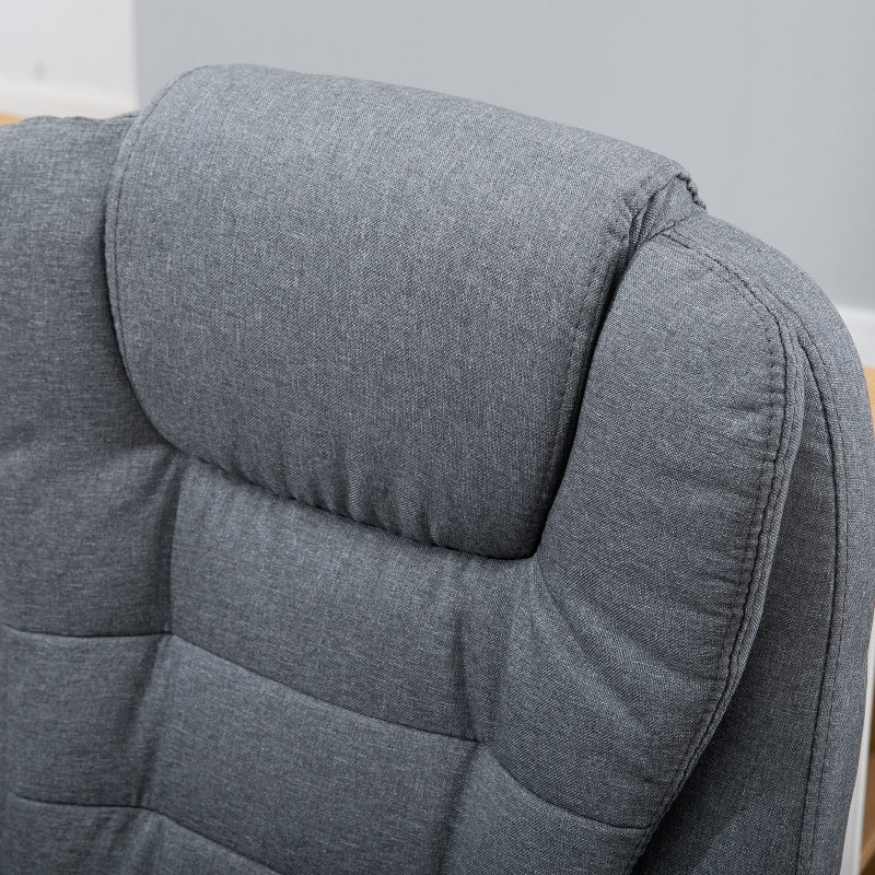 Vinsetto Massage Executive Office Chair, Ergonomic Adjustable, Gray