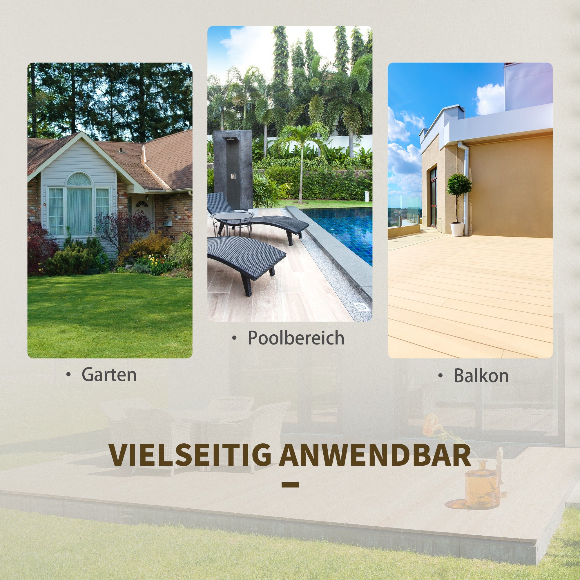 Polyrattan Bistro Set for 2 People, Rattan Seating Group Garden Furniture, Brown