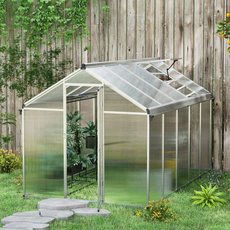 10 x 6ft Walk-In Greenhouse with Aluminium Frame