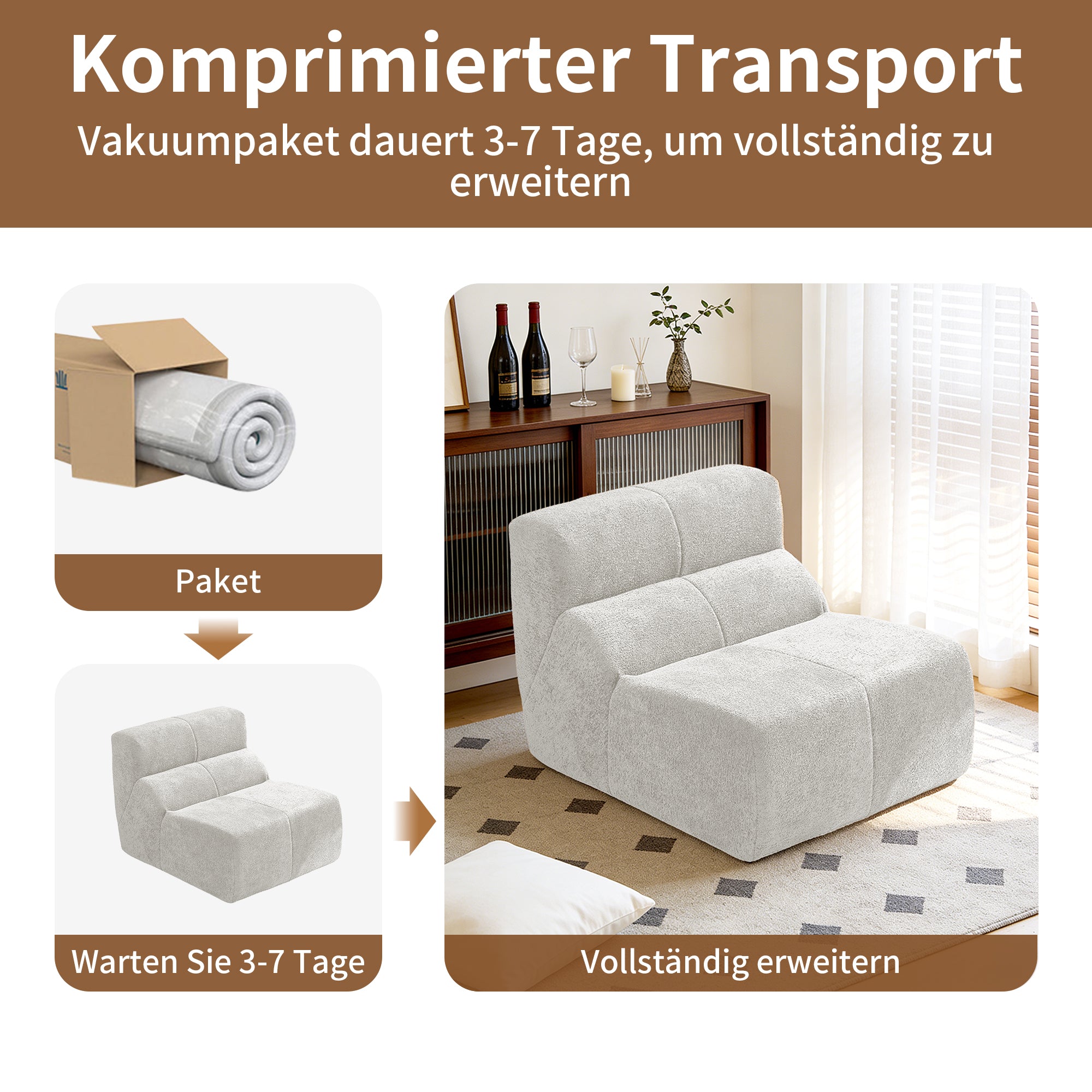 Single Sofa Chair Cloud-Soft Raindrop - Velvet