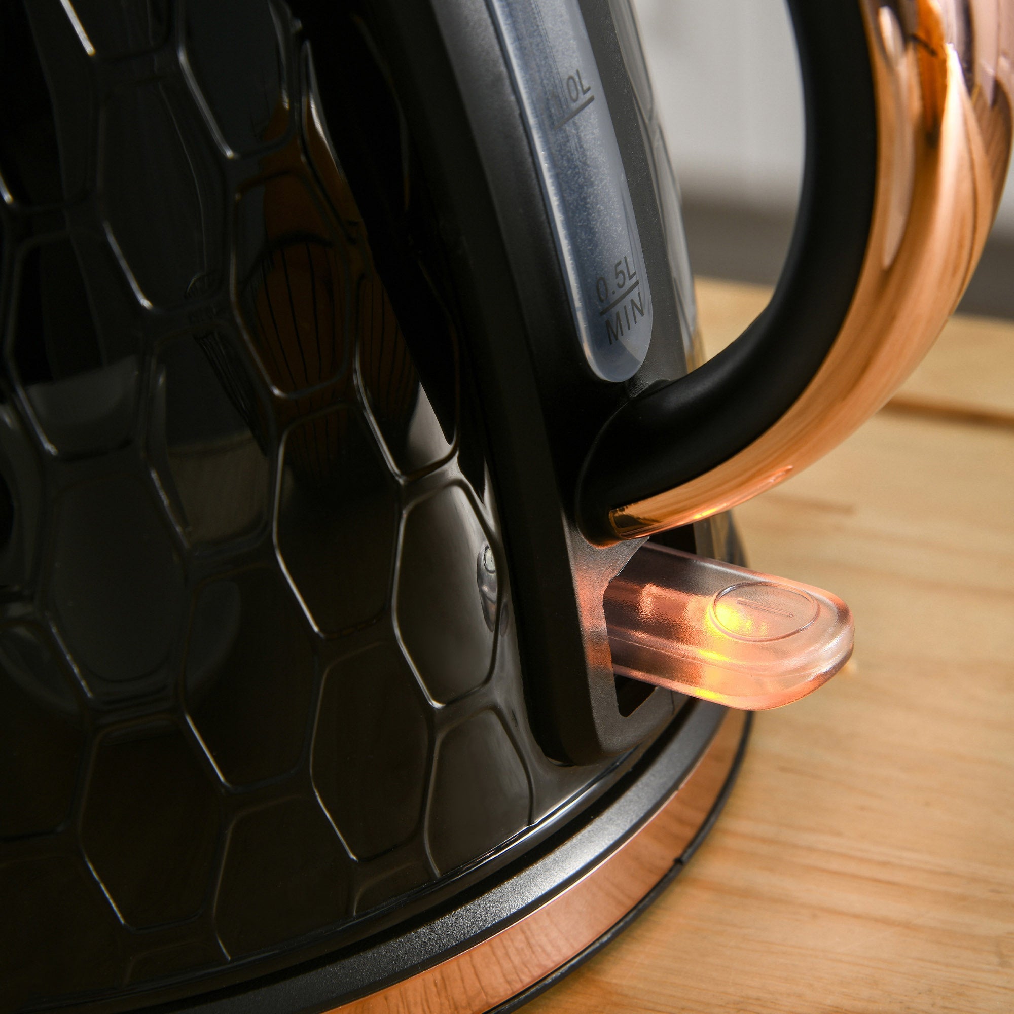 Kettle and Toaster Set, 1.7L 3000W Fast Boil 4 Slice Toaster 7 Browning Controls, Black