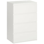 Chest of Drawers, 4-Drawer Storage Cabinets Modern Dresser, Particle Board